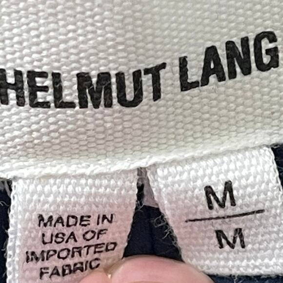 HELMUT LANG SOLAR DRAPE PANT NAVY BLUE SIZE M - Picture 7 of 8